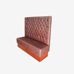 Sofas high back espaldar alto capitoneado madera tapizado color bronce fabrica de muebles MV bogota colombia muebles para negocios comerciales bar restaurantes tiendas